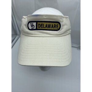 University of Delaware Tan Golf Visor Cap Hat Hook & Loop NCAA Legacy